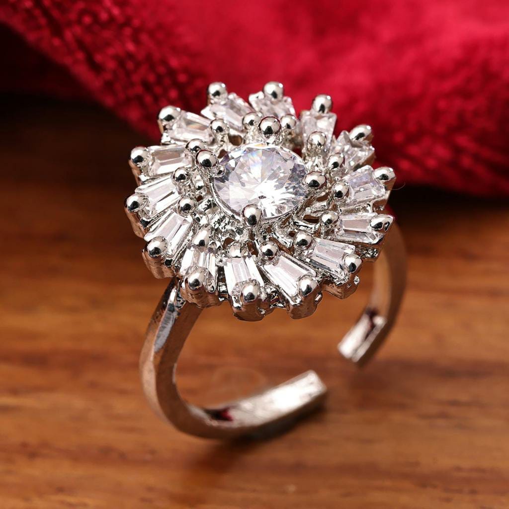 Sunflower Silver Ring